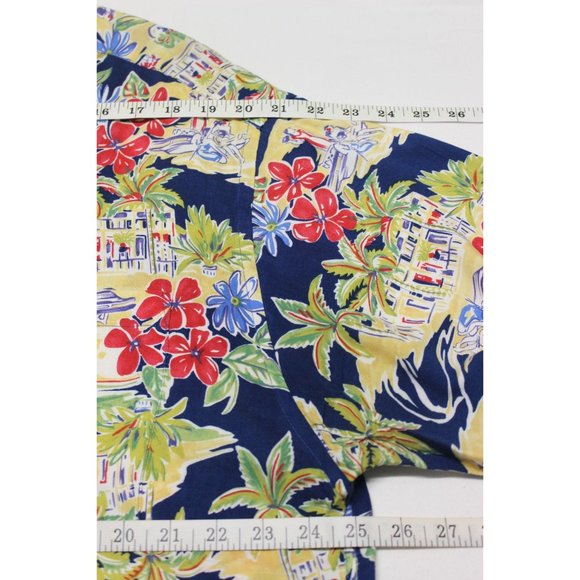 Vintage Via Veneto men's floral button front Hawaiian‎ short sleeve shirt - Picture 7 of 15